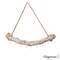 Uniquewise 19-inch Natural Decorative Jujube Wooden Log Hanging Farmhouse Wall Decor with 5 Hooks for Keys Hats and Wall Accessories - Perfect for Entryway Living Room Kitchen Hallways and Dining Area